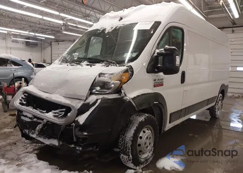 2022 Ram Promaster 2500 High Roof 159 Wb from USA, damaged, VIN 3C6LRVDG1NE116157